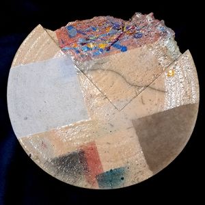 "RARE" DOUGLAS KENNEY Wall Platter 1989 Signed /Dated Handcrafted Wall Art